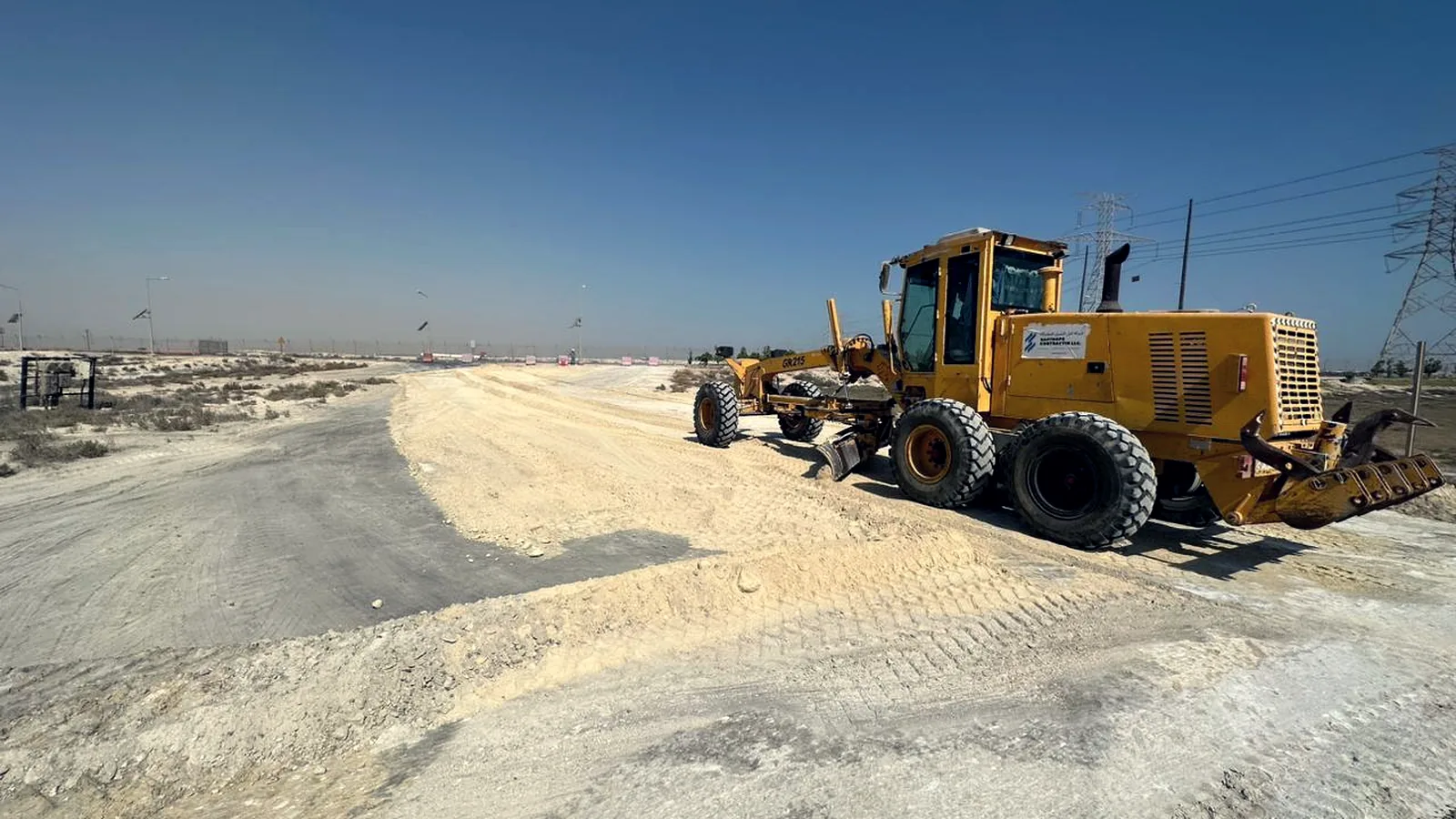 East Hope motor grader cutting a new road alignment
