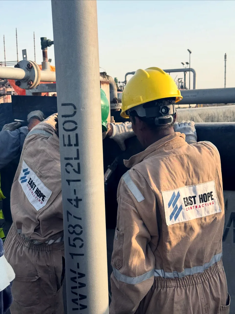 East Hope crew supplied to a refinery project