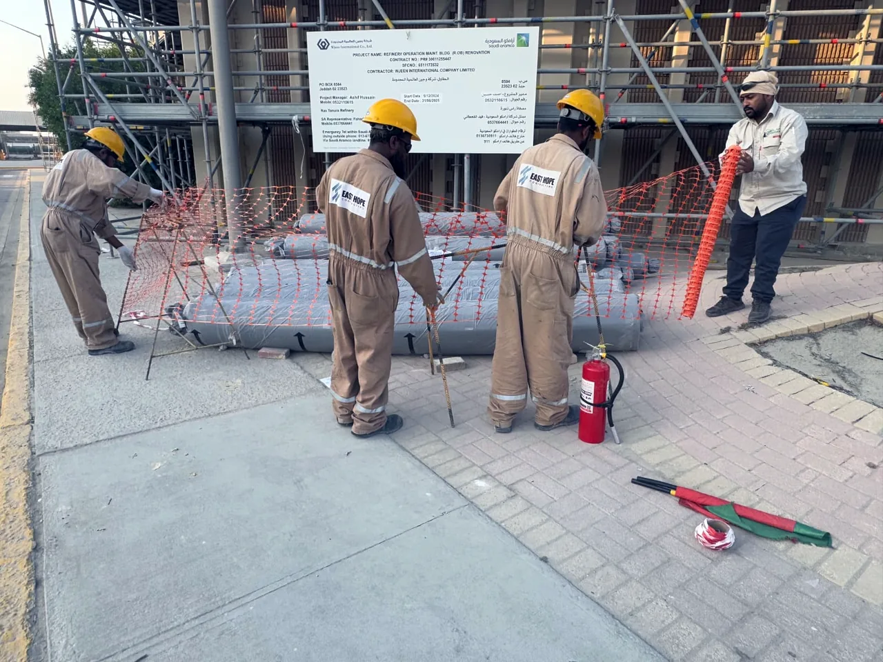 Permit-controlled works inside a live plant
